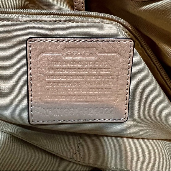 COACH Devin Signature Orange Zebra Print Large Shoulder Bag #F24022 - Picture 16 of 16